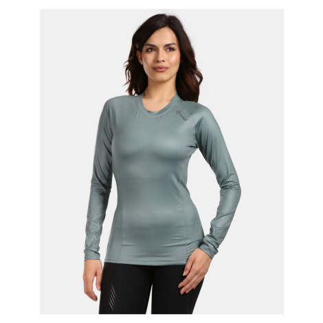 Women's functional long-sleeved T-shirt Kilpi SPOLETO-W KHAKI