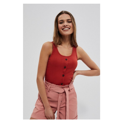 Ribbed top with buttons Moodo