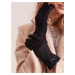 Dámske čierne kockované rukavice