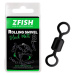 Zfish obratlík rolling swivel black matt vel 8 nosnosť 28 kg