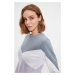 Trendyol Lilac 100% Organic Cotton Color Block Basic Knitted Thin Sweatshirt