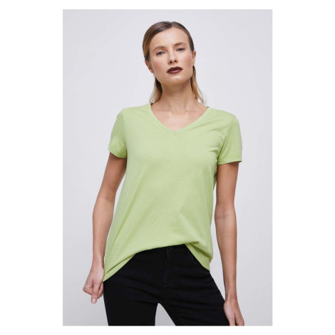 Bavlnené tričko Medicine zelená farba
