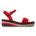 Tommy Hilfiger Espadrilky Rope Wedge T3A7-32778-0048300 S Červená