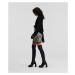 Sukňa Karl Lagerfeld Check Boucle Skirt Čierna