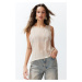 Trendyol Stone Transparent Detail Fine Knitwear Blouse