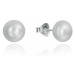 Viceroy Elegantné minimalistické náušnice s perlou Clasica 5090E000-67 0,7 cm