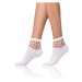 Dámské ponožky s ozdobným lemem model 15435659 COTTON SOCKS bílá - Bellinda