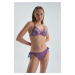 Dagi Purple Lace-Up Bikini Bottom