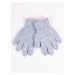 Yoclub Detské základné rukavice RED-MAG4U-0050-004 Grey