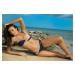 Liliana Uniform-Light Skin Swimsuit M-259 Navy & Sand As in the picture