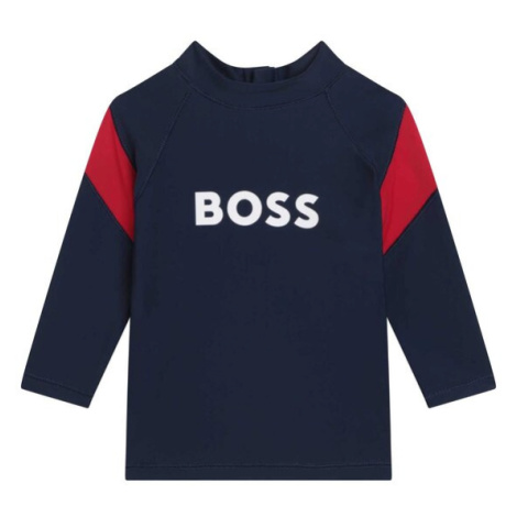 Boss Blúzka J05A16 S Tmavomodrá Regular Fit Hugo Boss