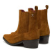 Tommy Hilfiger Členková obuv Th Suede Cowboy Boot FW0FW08034 Hnedá