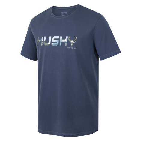 Men's cotton T-shirt HUSKY Tee Wild dark blue