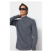 Trendyol Dark Unisex Fitted Slim Fit Cotton Half Turtleneck Ribbed Knitwear Sweater