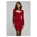 Women's Dress Cut Out Burgundy