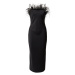 EDITED Večerné šaty 'Ariane'  čierna