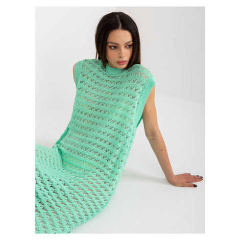 Mint knitted maxi dress