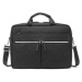 KONO vodoodpudivá elegantná prešívaná taška na notebook 15,6" - čierna