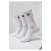 Heart Embroidery Socks 3-Pack - white