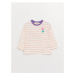 LC Waikiki Crew Neck Long Sleeve Striped Baby Girl T-Shirt