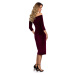 Šaty model 18079260 Maroon XXL - Made Of Emotion