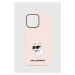 Puzdro na mobil Karl Lagerfeld iPhone 14 Pro Max 6,7'' ružová farba