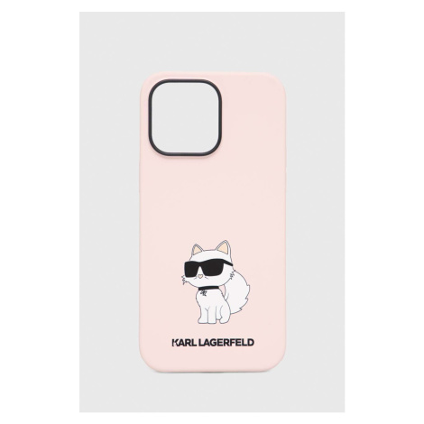 Puzdro na mobil Karl Lagerfeld iPhone 14 Pro Max 6,7'' ružová farba