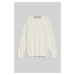 SVETER GANT COTTON PIQUE C-NECK EGGSHELL