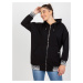 Women's Black Zip-Up Hoodie Plus Size