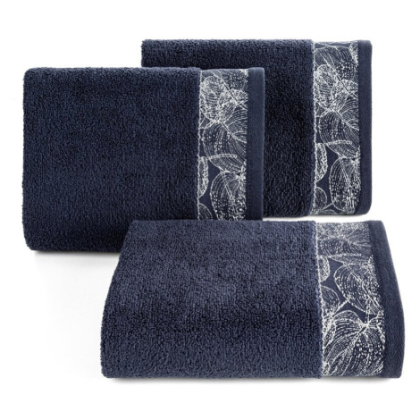 Eurofirany Unisex's Towel 419934 Navy Blue