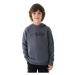 Chlapčenská mikina s kapucňou 4F JUNIOR SWEATSHIRT-JWAW24TSWSM1223-20S-DEEP BLACK