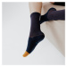 Vysoké ponožky s textúrou Deocell Urban Walk - 2 páry tmavomodré a kaki