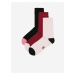 Sada troch párů dámských ponožek ve světle růžové, černé a vínové barvě ZOOT.lab