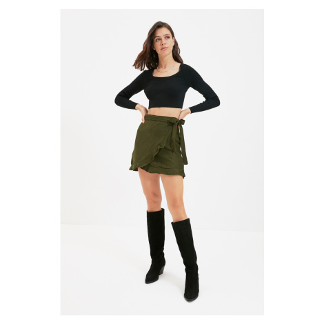 Trendyol Khaki Flared Skirt