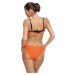 ORANŽOVÉ BIKINY S ČIERNYMI PÁSIKMI ELECTRA PAPAYA M-542 (4)