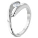 Engagement Ring Surgical Steel Double Ring