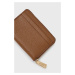 Kožená peňaženka MICHAEL Michael Kors dámsky, hnedá farba