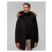 Pánska čierna Páperová Bunda Woolrich Polar High Collar Fur Parka