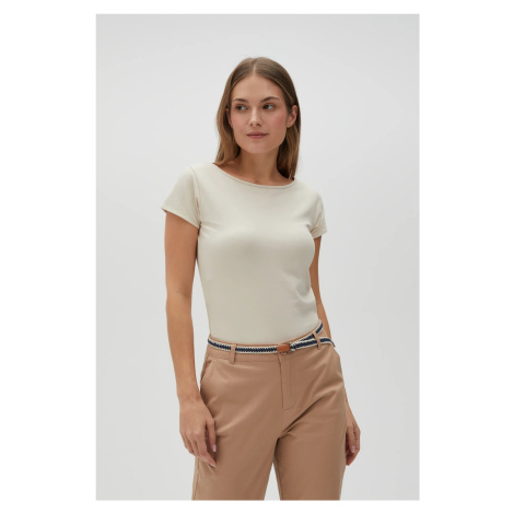 Marisse Women's T-Shirt L-Ts-4622 L.Beige Moodo