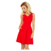 Šaty so skladanou sukňou Rossella - červené 160-3