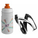 Elite Cycling CEO Bottle Cage + Jet Bottle Kit Black Glossy/Clear Orange 350 ml Cyklistická fľaš
