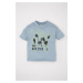 DEFACTO Baby Boy Crew Neck Printed Short Sleeve T-shirt