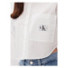 Calvin Klein Jeans Košeľa J20J222614 Biela Cropped Fit