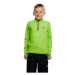 Chlapčenská lyžiarska flisová mikina 4F JUNIOR FLEECE UNDERWEAR-JAW23UFLEM019-41N-GREEN NEON