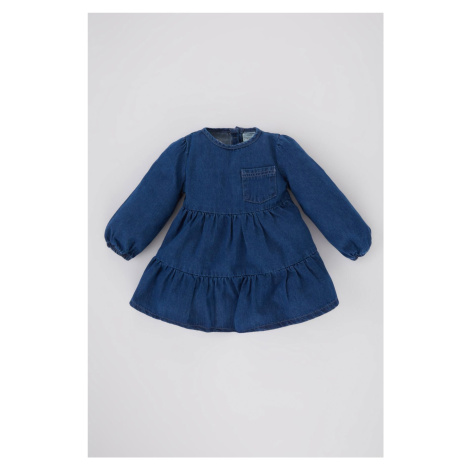 DEFACTO Baby Girl Long Sleeve Jean Dress