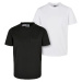 Organic cotton pocket t-shirt for boys, 2 pack, black/white