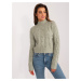 Women's pistachio sweater MAYFLIES with long sleeves