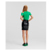 Sukňa Karl Lagerfeld Patent Faux Leather Skirt Čierna