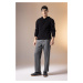 DEFACTO Relax Fit Straight Leg Trousers