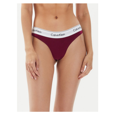 Calvin Klein Underwear Stringové nohavičky 0000F3786E Fialová